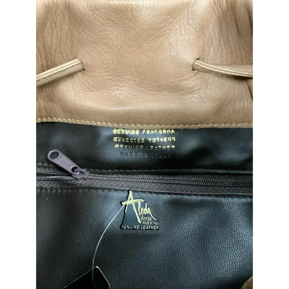 VTG Aleda Borse Bag Women’s One Size Anaconda Snake Skin Shoulder Style Brown